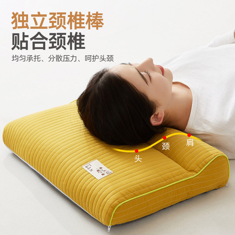 全棉荞麦壳枕头助睡眠护颈椎专用枕芯一对装夏季家用男士整头专用