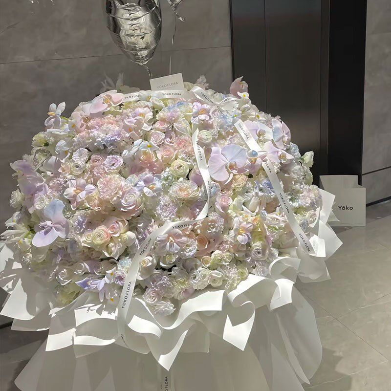客厅仿真高档花香皂花束超大求婚花束布置永生花人鱼姬玫瑰花女友