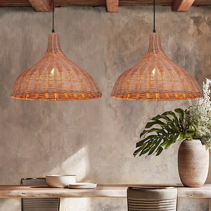 精选藤编吊灯餐厅东南亚民宿覆古藤艺饭店草帽灯罩火锅店竹艺竹编,家装灯饰光源,客厅吊灯,淘宝优惠券,粉丝福利购,淘宝优惠卷