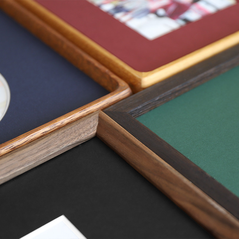 客厅照片墙相框组合挂墙照片墙装饰打印照片背景墙卧室实木相片墙