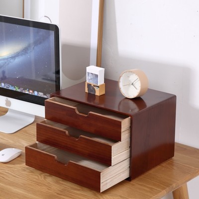桌面收纳盒抽屉式多层储物小盒子办公室学生书桌上宿舍神器置物架