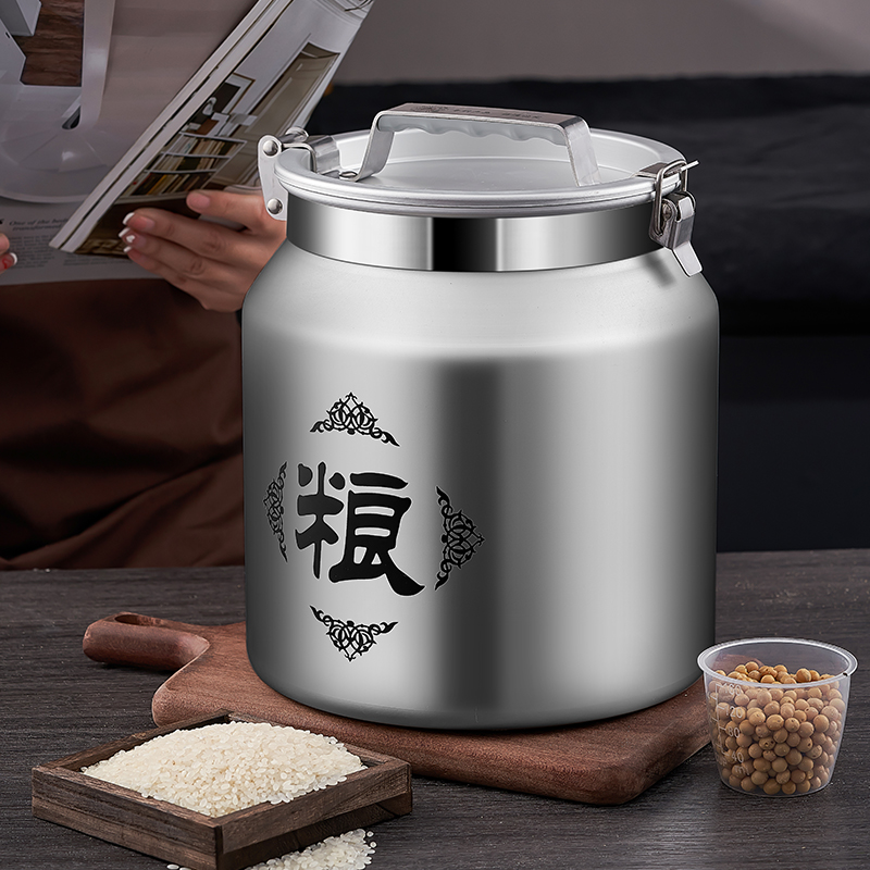 家用防虫防潮储物装大米杂粮收纳盒米桶密封罐米缸米面储米箱神器