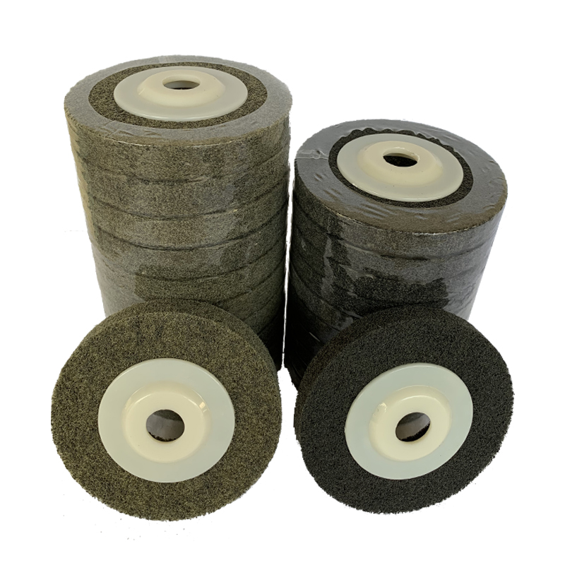 角向尼龙轮纤维轮100*16抛光轮 打磨片角磨片拉丝轮不锈钢抛光片