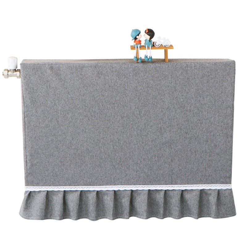 定制暖气片罩装饰罩家用布艺防尘套遮挡全包老式防熏黑暖气片罩套