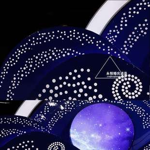 新款 饰背景 婚庆道具璀璨星河背景发光铁艺星空系婚礼酒店婚礼堂装