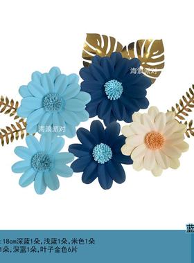 2P80春天春季花朵幼儿园教室黑板报背景贴拍照节日主题 派对装饰