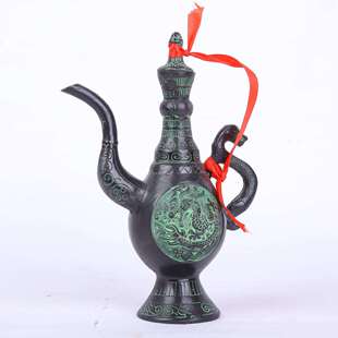 A5L中式周制汉唐桌婚礼青铜酒壶风道具摆件博山炉沃舆礼器孔雀杯