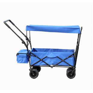 FW5015户外坦克轮遮阳棚款 露营推车儿童户外玩耍折叠布兜车买菜车