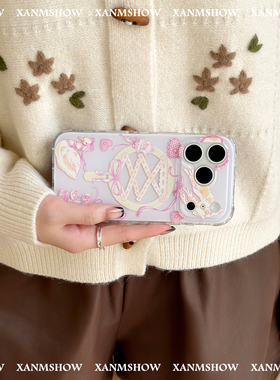 XANMSHOW希木秀·芭蕾天鹅苹果磁吸iphone17promax原创时尚手机套IMD16promax手机壳15promax