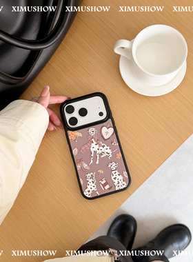XIMUSHOW希木秀·麦丁秋天浮雕苹果手机壳iphone17promax原创时尚复古动物16promax手机壳15promax