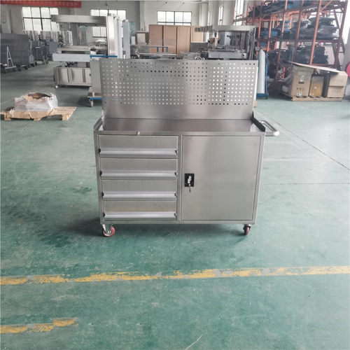 厂家直供车间实验室不锈钢工具车 加厚四抽一门带轮子柜工具柜车