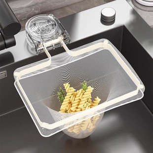 吸盘厨房水槽过滤架网兜一次性残渣垃圾收纳网剩菜剩饭沥水架漏网