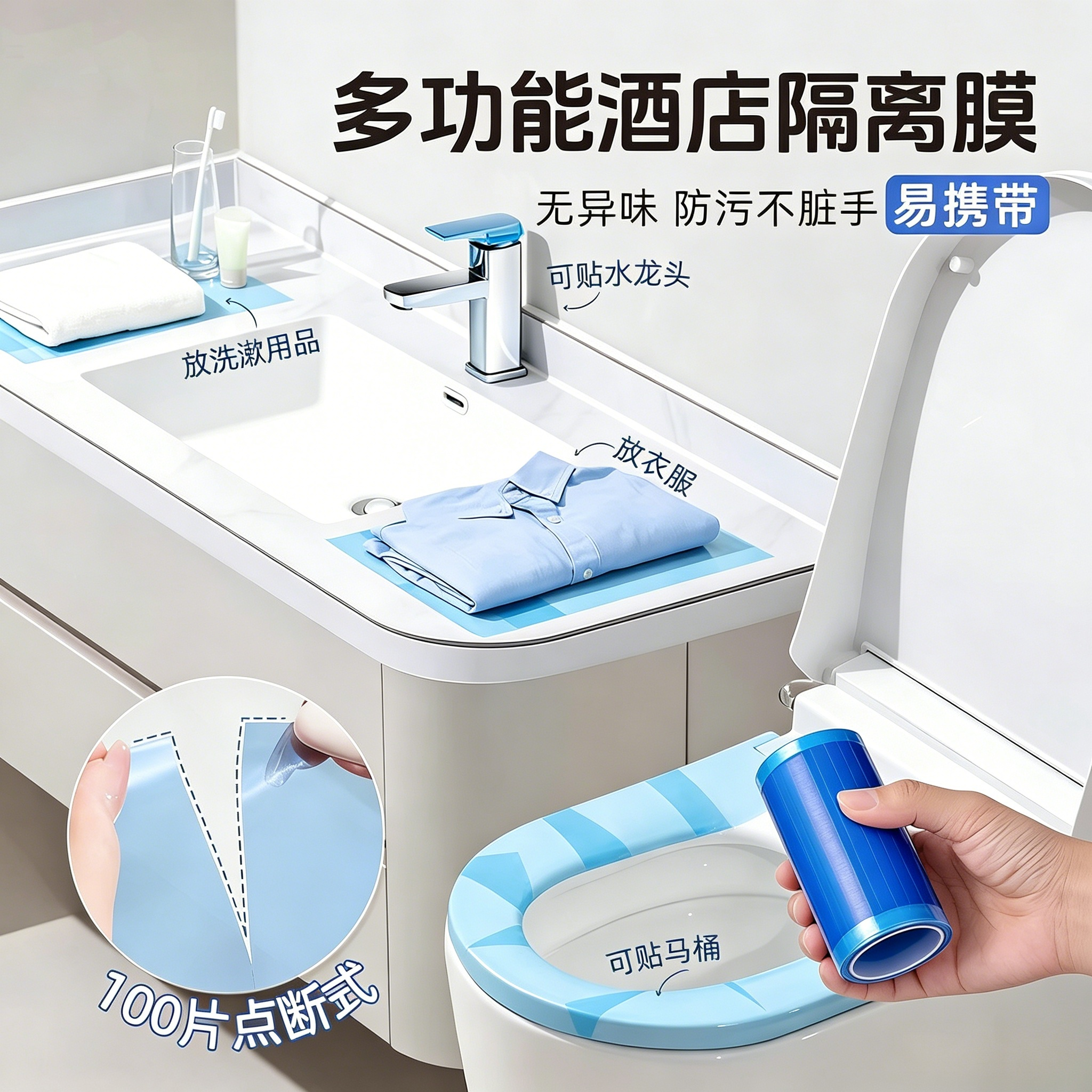 一次性隔离防污便携马桶垫