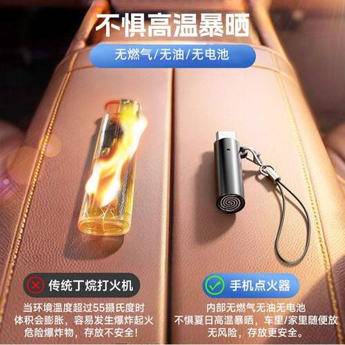 防风静音迷你USB车载点烟器