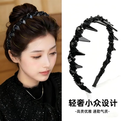 绕珠繁星高颅顶发箍洋气小香风