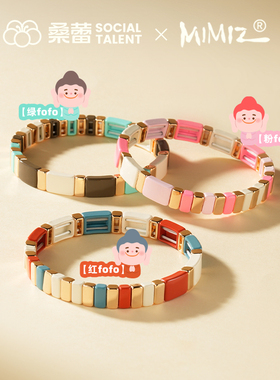 桑蕾密密主联名款五色小佛金砖手串时尚原创设计2025年新款