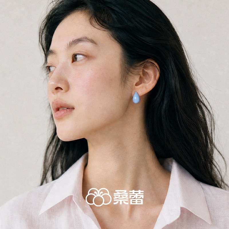 桑蕾水滴耳钉女时尚设计日常百搭2026春夏新款爆款