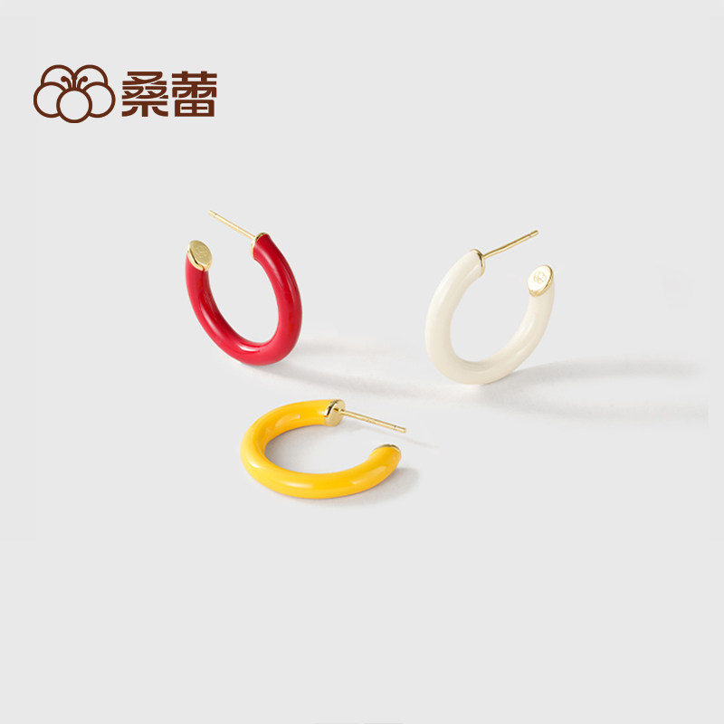 桑蕾大半环耳钉女时尚小众原创设计高级感耳饰2025秋冬新品爆款