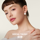 桑蕾BOBO球扇面冷珐琅耳钉2024春夏新款 爆款 Talent Social