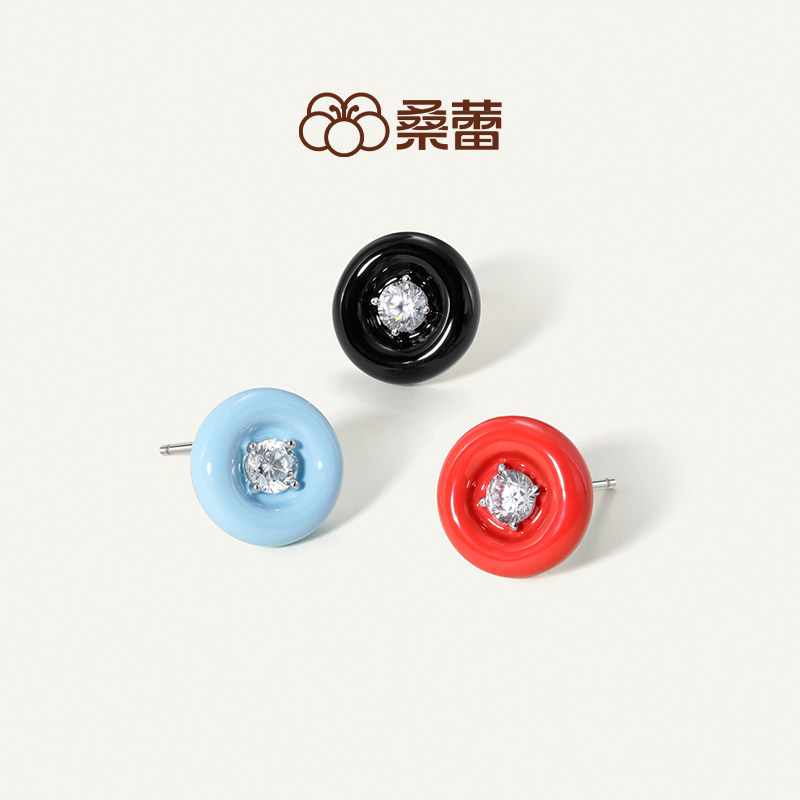 桑蕾小糖圈耳钉女时尚小众原创设计高级感耳饰2026春夏新品爆品图片