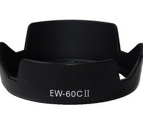 适用佳能EW-60C 600D 550D 450D650D500D相机18-55单反58MM遮光罩