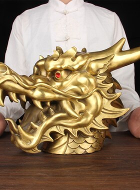 铜龙头摆件  铜龙兽首摆件 铜龙摆件I 十二生肖 铜 龙头摆件