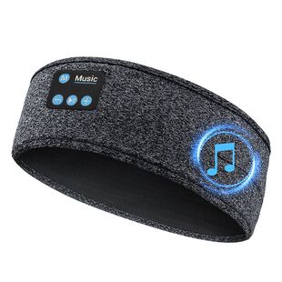 跨境新款无线蓝牙耳机音乐头巾 运动吸汗健身头带 可拆洗运动头巾
