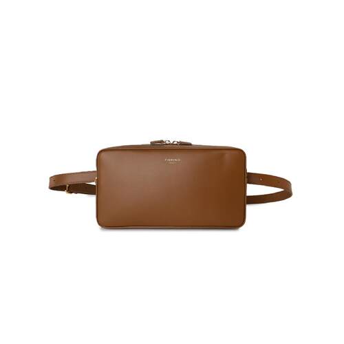 FIBRENO牛皮腰包 胸包 斜挎包DIECI BAGUETTE BAG HIP SACK BROWN