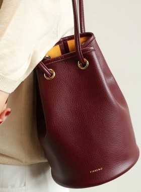 FIBRENO 圆筒包系列 酒红色