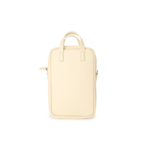FIBRENO 手机斜挎包 象牙白色BAGUETTE BAG MOBILE • 25 IVORY