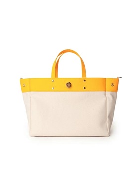 FIBRENO  中号经典款托特帆布包 黄色 TUTTI BAG MEDIUM