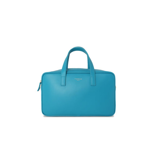 FIBRENO牛皮小号 S码相机包 孔雀蓝色 DIECI MINI BAGUETTE BAG
