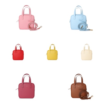 FIBRENO 方包系列  BAGUETTE SQUARE BAG • 06 RED