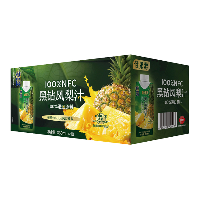 【顺丰发货】佳果源 100%NFC黑钻凤梨汁
