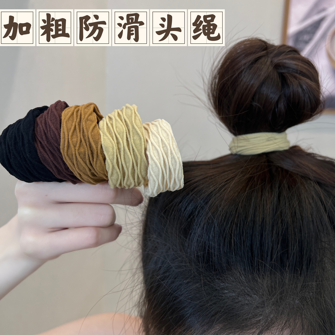 【下单立减50】新款高弹加宽耐用发圈不伤发马尾头绳森系发绳头饰