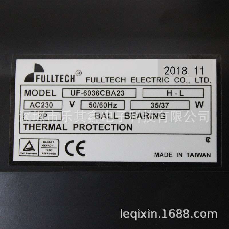 UF6036CBA23 FULLTECH 35/37W AC230V贯流风机波峰焊横流风扇