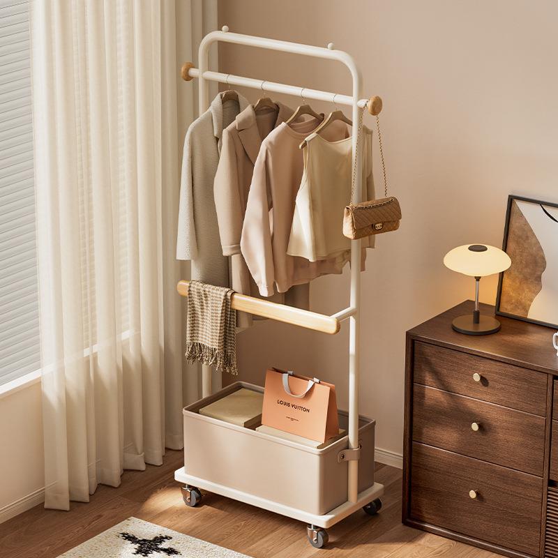 挂衣架落地卧室内床边小型家用可移动置物简易立式晾次净衣服帽架