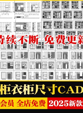玄关柜鞋柜衣柜定制柜子设计尺寸图布局分割 全屋定制CAD施工图库