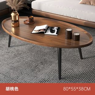 小边桌 简约亚马逊小圆桌茶几简易客厅家用沙发边几出租屋简约时尚