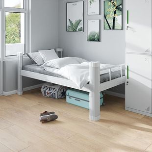 钢制上下铺床学校宿舍公寓双层型材床高低铁架子床双人床上床下桌