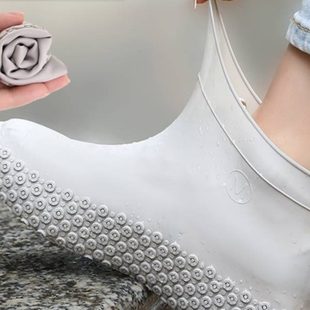 套儿童套脚套加厚耐磨防滑透明便携男款 雨靴旅行女士防水硅胶雨鞋