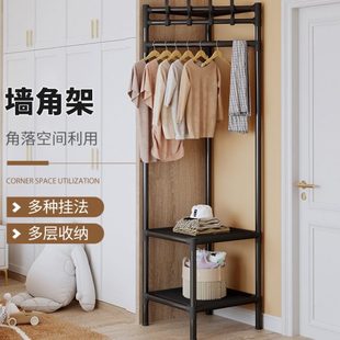 挂衣简易衣晾衣架落地内家用帽隔夜置物架杆卧室收纳服宿舍房间