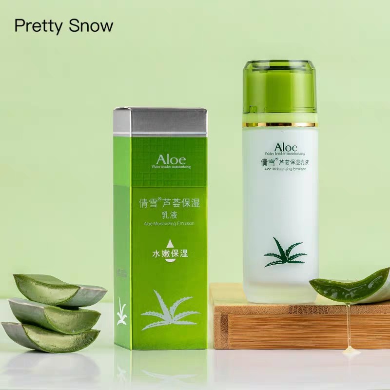 倩雪芦荟补水保湿水乳液收缩毛孔面部护理面霜纯植物秋冬推荐防干