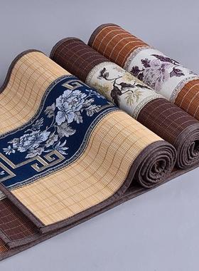 茶台用具竹席垫茶布禅意茶桌布竹子茶席茶帘桌旗茶垫茶具配件竹垫