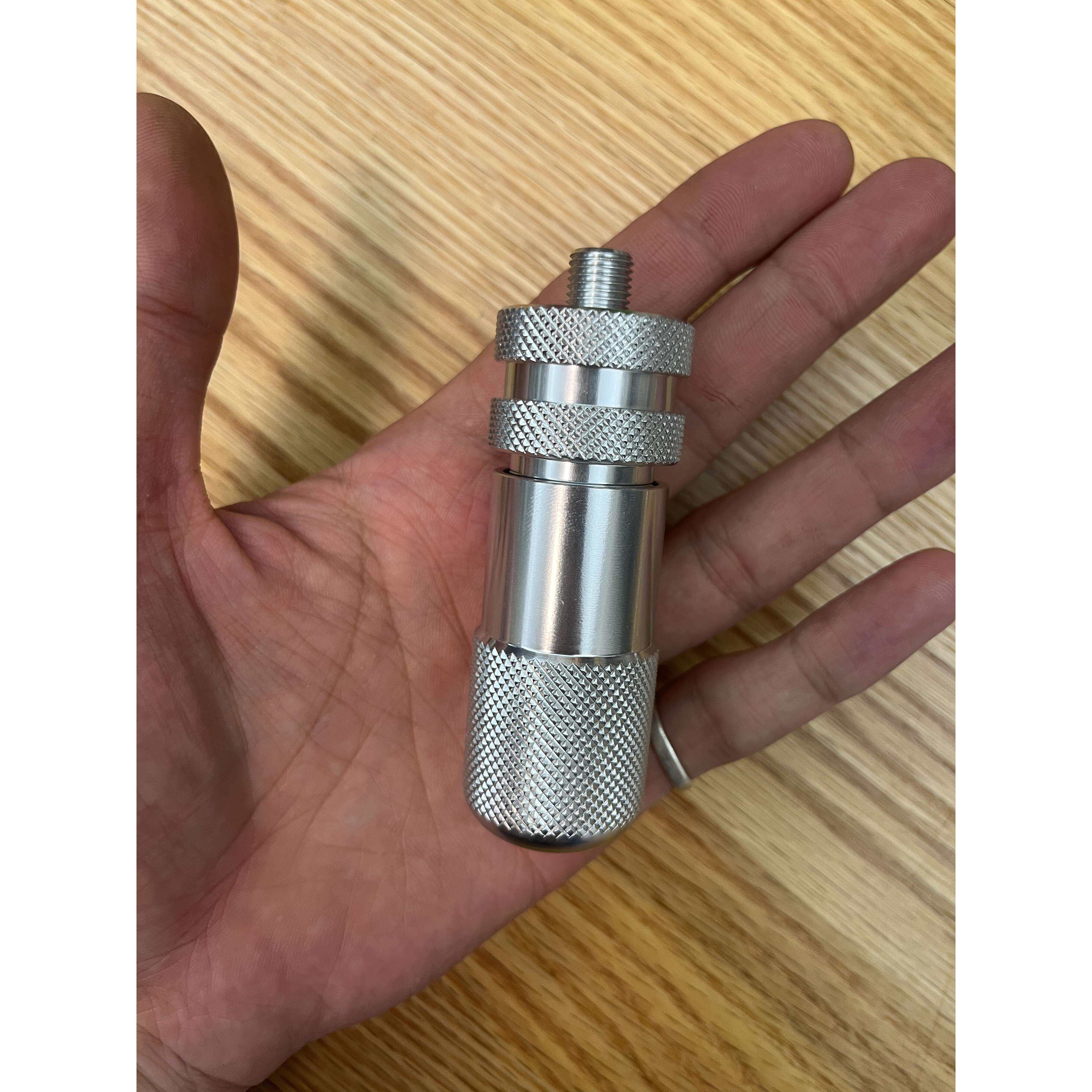 气动咖啡机食品级g苏打水气瓶转接头无牙转/-螺纹露营方便