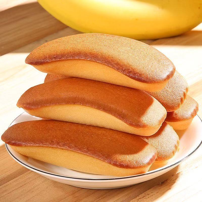 香蕉蛋糕软面包香蕉牛奶味传统糕点营养宿舍学生早餐零食批发整箱