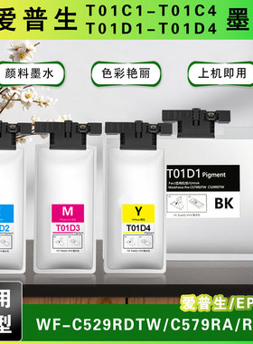 适用爱普生579R 579RA打印机墨袋T01C1-T01C4 T01D1/D2/D3/D4墨袋