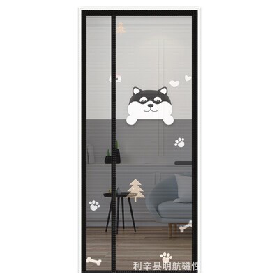 新款防蚊门帘防蝇虫静音隔断帘加密侧开透气透风创意挂帘