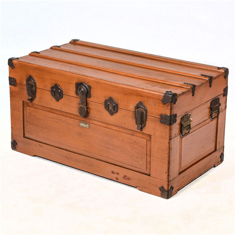六零年代大尺寸箱长方形字画箱收藏箱家用樟木实木储物婚嫁收纳箱