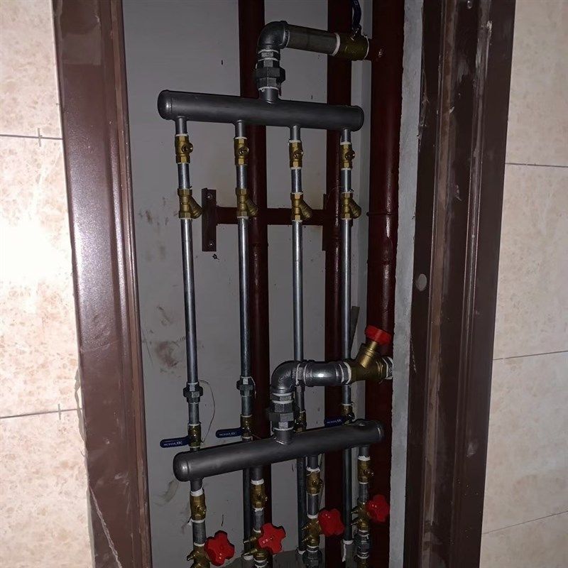 厂家管道井分水器暖气给水表前钢塑分水器衬塑碳钢分水器分户